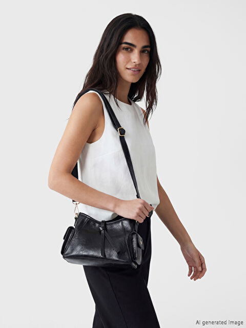 LCW ACCESSORIES Deri Görünümlü Kadın Omuz Çantası
