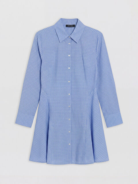 LCW Vision Ekose A Kesim Gömlek Elbise