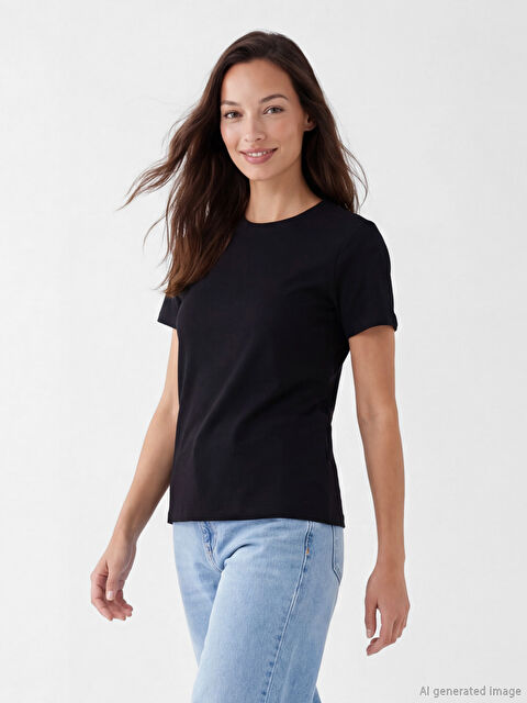 LCW EVERYDAY Bisiklet Yaka Kadın Tişört