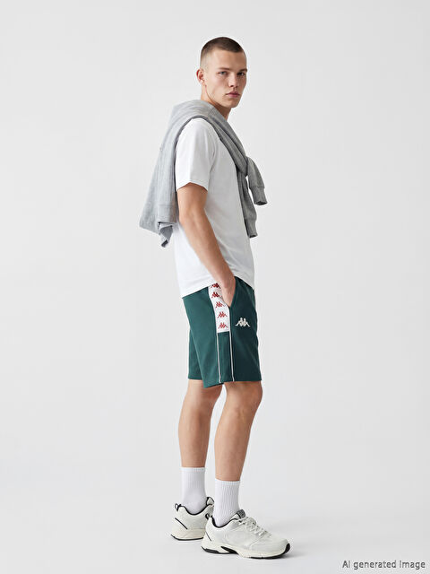 Kappa LC WAIKIKI Rahat Kalıp Baskılı Erkek Spor Şort