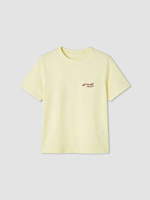 KOOR SPORT Nakışlı Soft Touch Kadın Spor Tişört