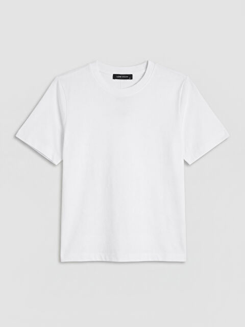 LCW Vision Bisiklet Yaka Kadın Tişört