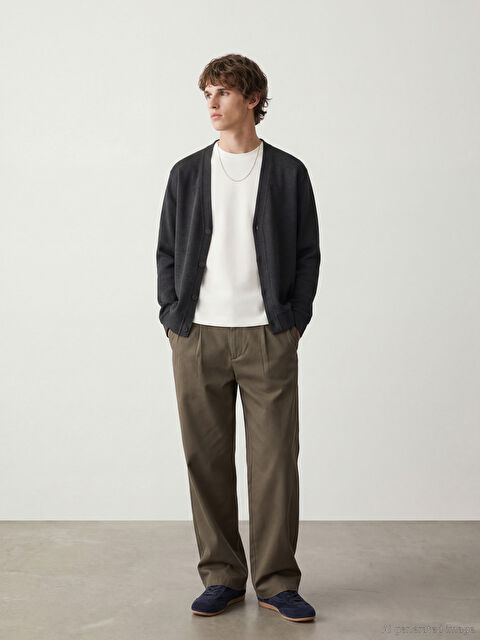 LC WAIKIKI Rahat Kalıp Erkek Pileli Pantolon - S6OO59Z8-CRR