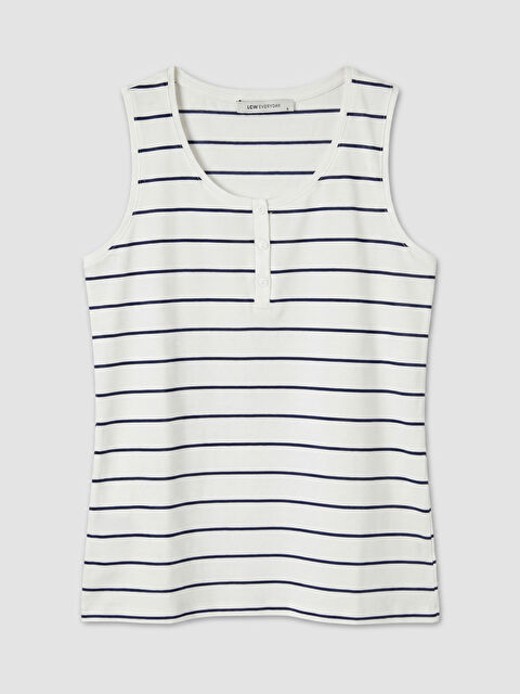 LCWAIKIKI Basic U Yaka Çizgili Kadın Atlet