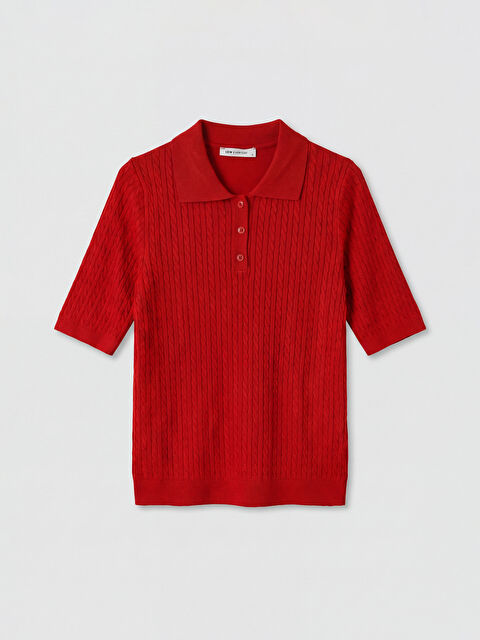 LCW EVERYDAY Polo Yaka Kadın Triko Kazak