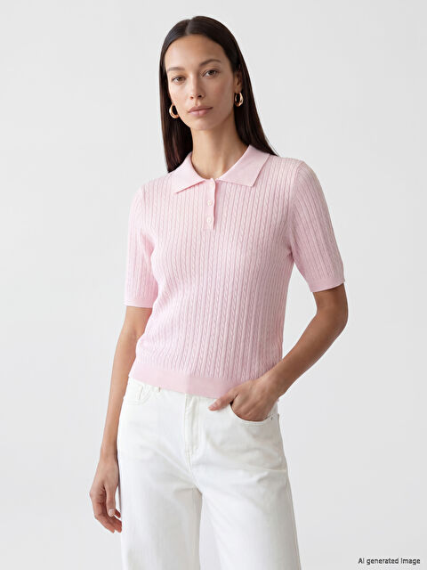 LCW EVERYDAY Polo Yaka Kadın Triko Kazak