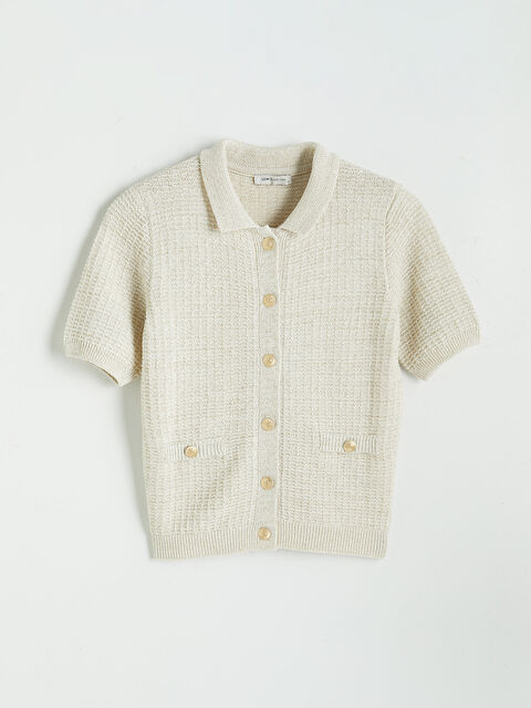 LCW EVERYDAY Polo Yaka Kadın Triko Hırka