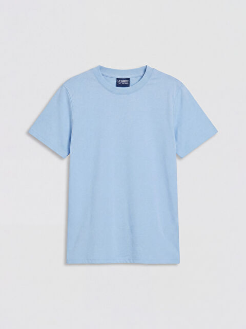 LCW Kids Bisiklet Yaka Kısa Kollu Erkek Çocuk Tişört