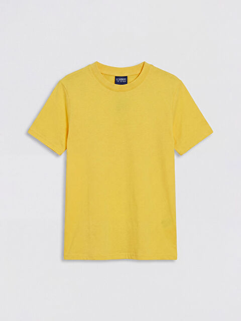 LCW Kids Bisiklet Yaka Kısa Kollu Erkek Çocuk Tişört