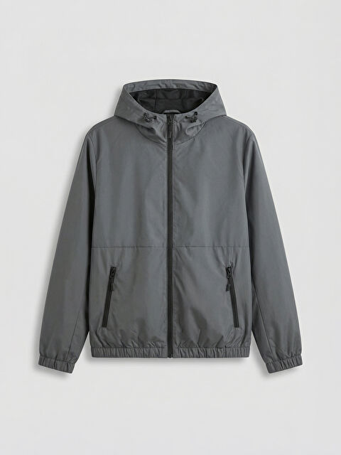 XSIDE Imperméable à Capuche pour Hommes Coupe Régulière - W60002Z8-JPT