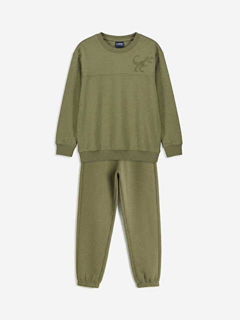 LCW Kids Εκτυπωμένο σετ φόρμας για αγόρια