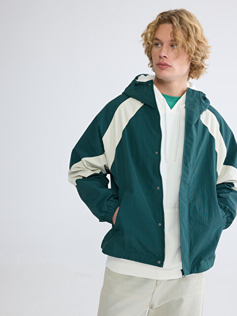 XSIDE Rahat Kalıp Kapüşonlu Erkek Mont - W60773Z8-ZBK