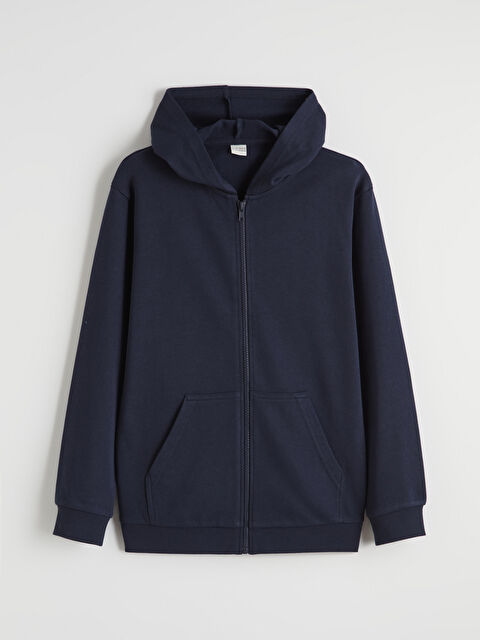 LCW Kids Boys' Zip-Up Hoodie - W60936Z4-HRC