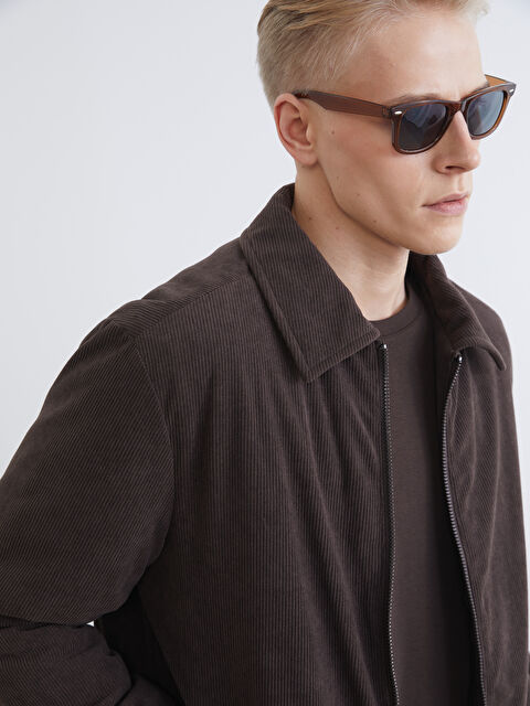 LCW Vision Standart Kalıp Kadife Erkek Mont - W61476Z8-D7V