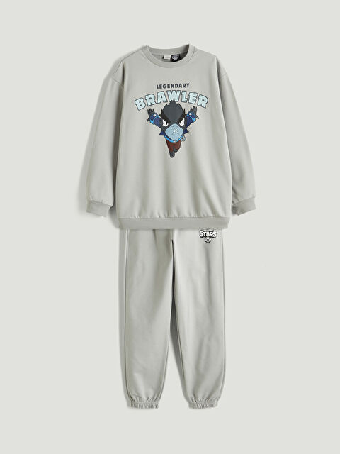 LCW Kids Brawl Stars Baskılı Erkek Çocuk Eşofman Takımı - W61857Z4-ZBP