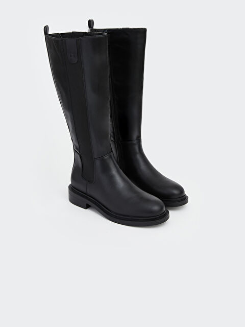 LCW STEPS Deri Görünümlü Kadın Bot - W62507Z8-HUC