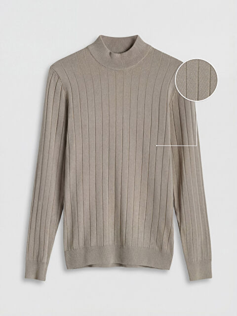 SOUTHBLUE Yarım Balıkçı Yaka Çizgili Erkek Triko Kazak