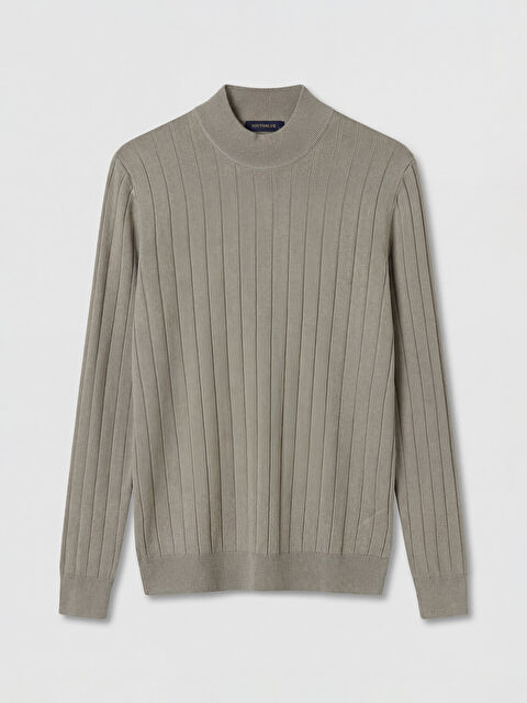 SOUTHBLUE Yarım Balıkçı Yaka Çizgili Erkek Triko Kazak