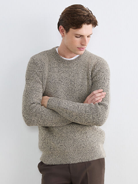 SOUTHBLUE Bisiklet Yaka Regular Fit Erkek Triko Kazak - W62614Z8-VZD