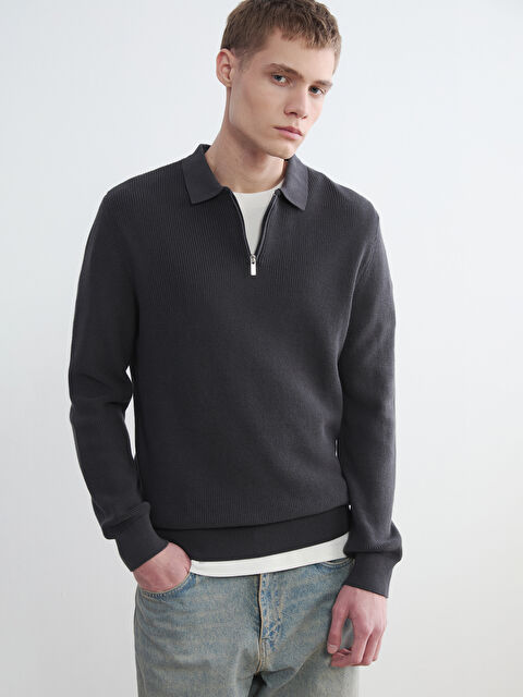 XSIDE Polo Yaka Erkek Triko Kazak