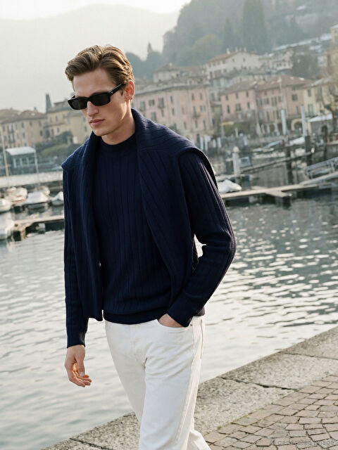 SOUTHBLUE Yarım Balıkçı Yaka Erkek Triko Kazak