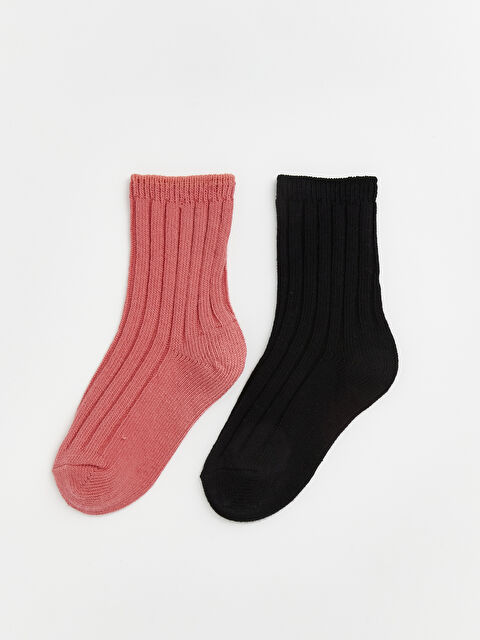 LCW Kids Girl PINK Ankle Socks - W64528Z4-J3R