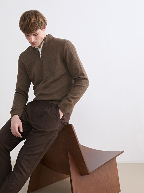 SOUTHBLUE Dik Yaka Erkek Triko Kazak - W65197Z8-EEV