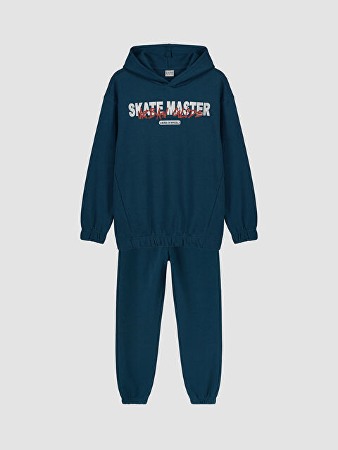 LCW Kids Baskılı Erkek Çocuk Kalın Eşofman Takımı