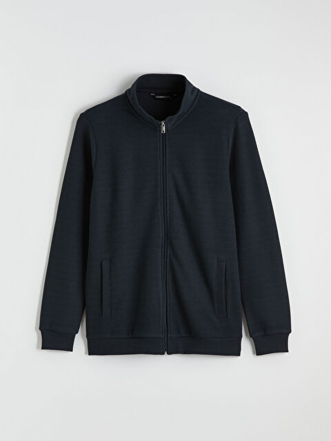 LCWAIKIKI Classic Dik Yaka Erkek Fermuarlı Sweatshirt - W65985Z8-ZJL