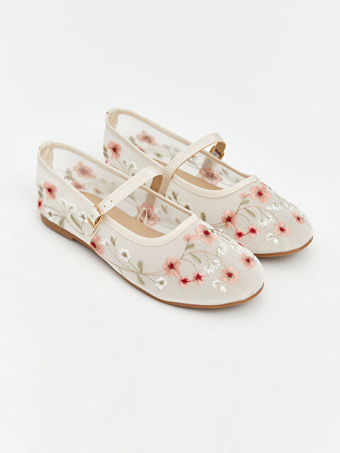 LCW STEPS Girl ECRU Ballet Flats