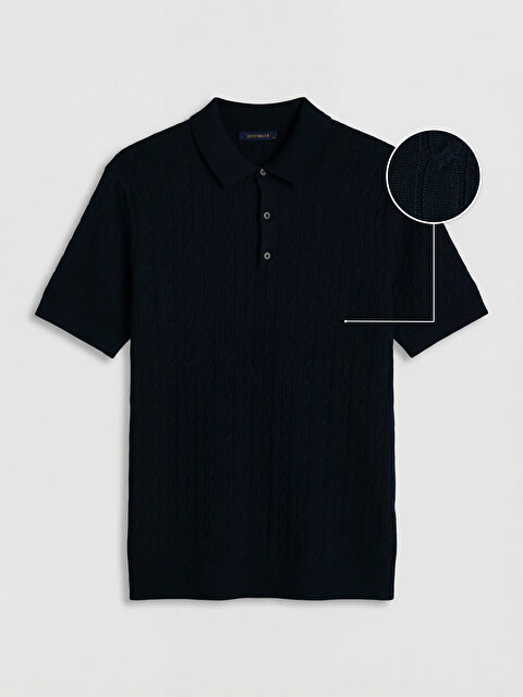 SOUTHBLUE Polo Yaka Desenli Erkek Triko Tişört