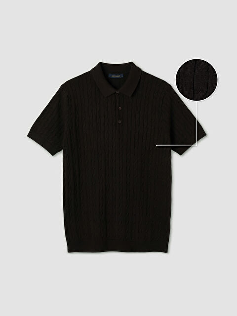 SOUTHBLUE Polo Yaka Desenli Erkek Triko Tişört