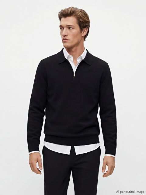 SOUTHBLUE Polo Yaka Erkek Triko Kazak - W67517Z8-CVL