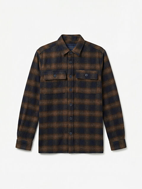 SOUTHBLUE Rahat Kalıp Ekose Erkek Gömlek Ceket - W68370Z8-EPW