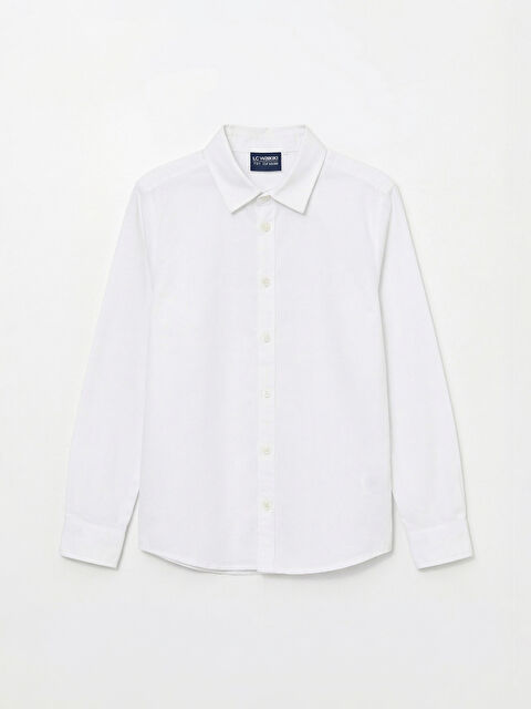 LCW Kids Uzun Kollu Erkek Çocuk Gömlek - W6AC21Z4-Q6K