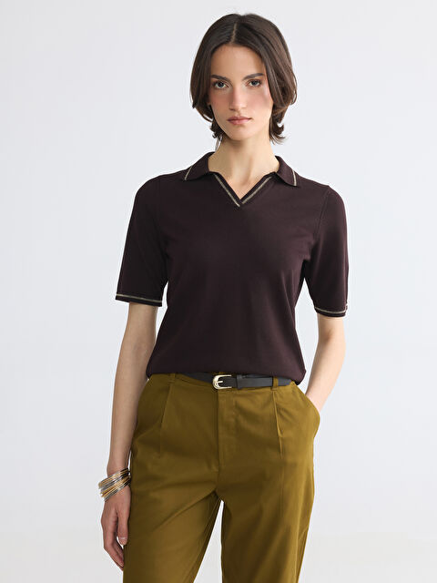 LCW EVERYDAY Polo Yaka Kadın Triko Kazak