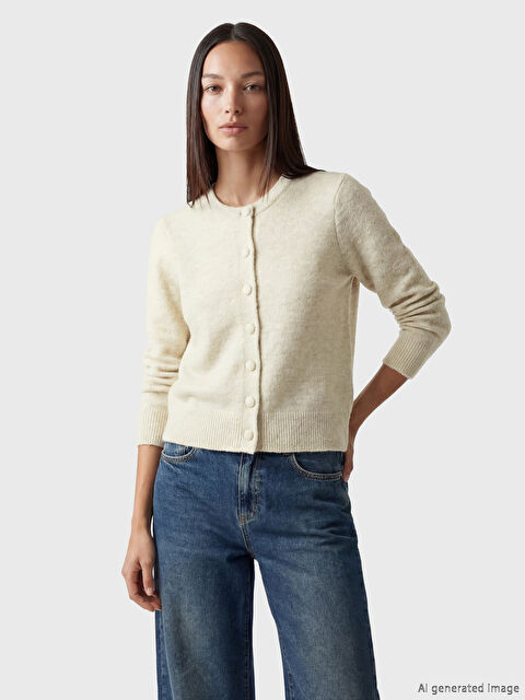 LCW EVERYDAY Bisiklet Yaka Kadın Triko Hırka