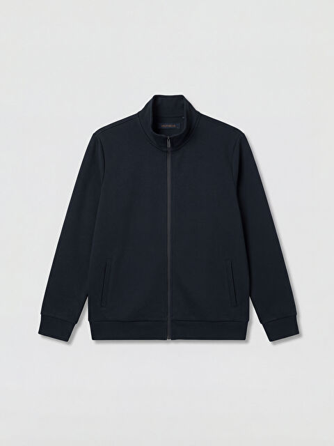 SOUTHBLUE Dik Yaka Erkek Fermuarlı Sweatshirt