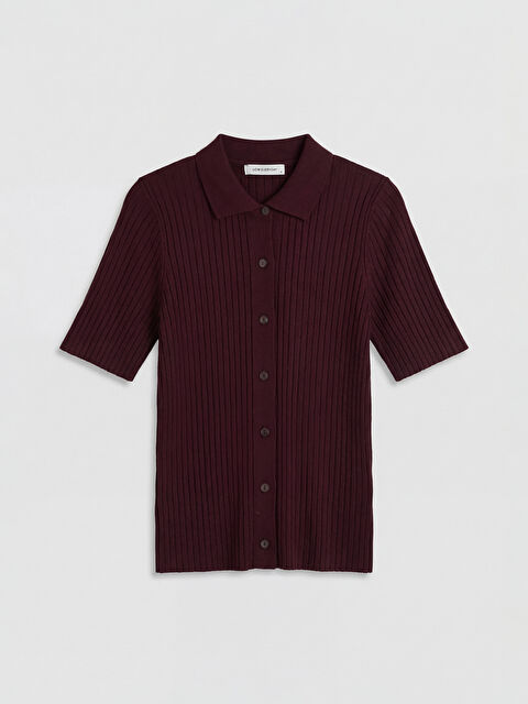 LCWAIKIKI Classic Polo Yaka Kadın Triko Hırka - W6BE33Z8-14F