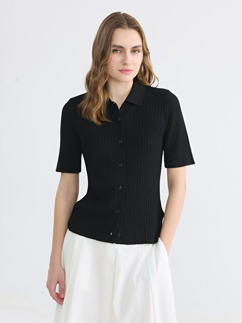 LCW EVERYDAY Polo Yaka Kadın Triko Hırka