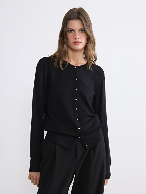 LCW EVERYDAY Bisiklet Yaka Kadın Triko Hırka