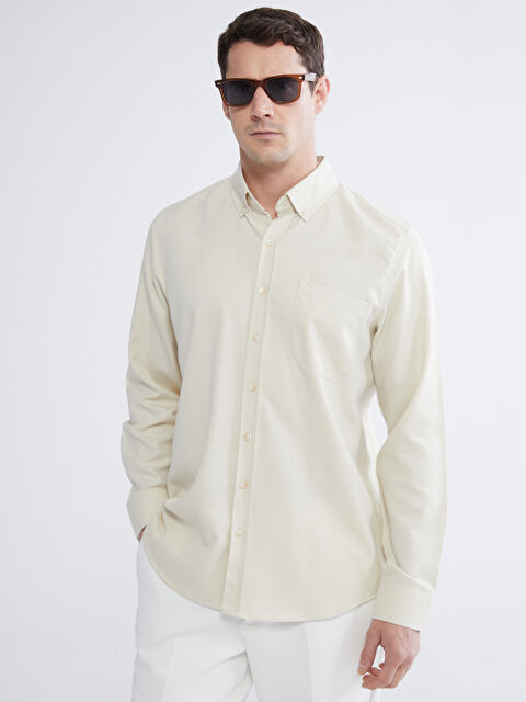 LCWAIKIKI Classic Regular Fit Gabardin Erkek Gömlek - W6BS14Z8-1D3