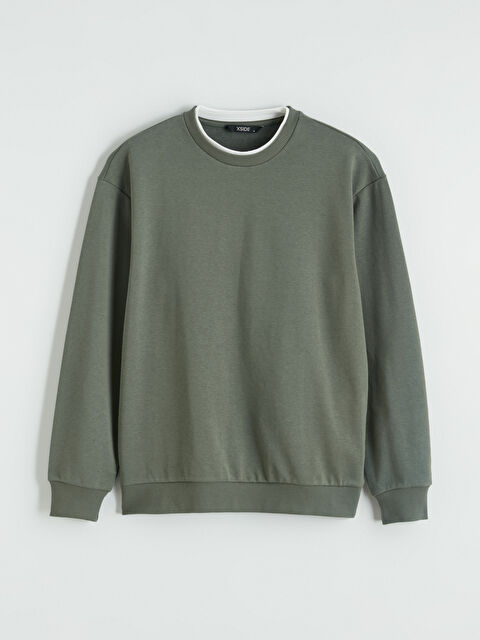 XSIDE Bisiklet Yaka Erkek Sweatshirt - W6BY55Z8-ZGW