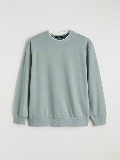 XSIDE Bisiklet Yaka Erkek Sweatshirt - W6BY55Z8-ZLJ