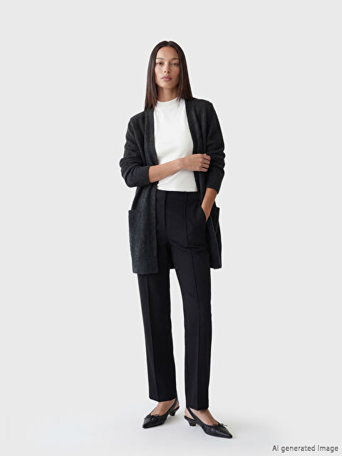 LCW EVERYDAY V Yaka Kadın Triko Hırka