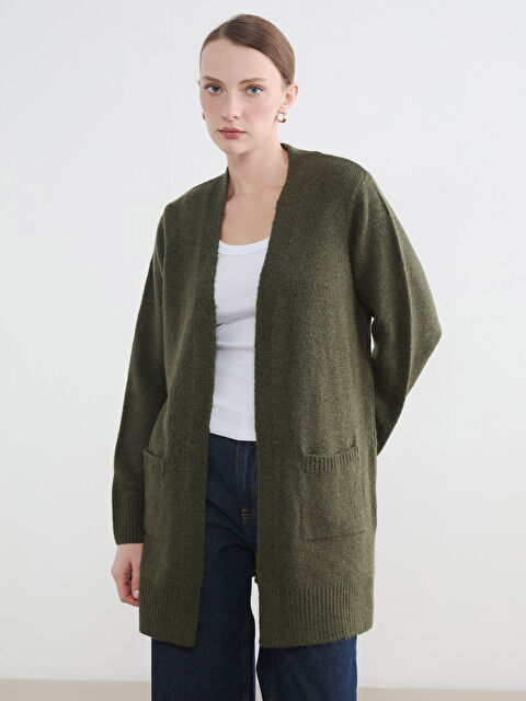 LCW EVERYDAY V Yaka Kadın Triko Hırka