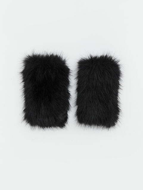 LCW ACCESSORIES Suni Kürk Görünümlü Kadın Parmaksız Eldiven - W6F281Z8-RQL