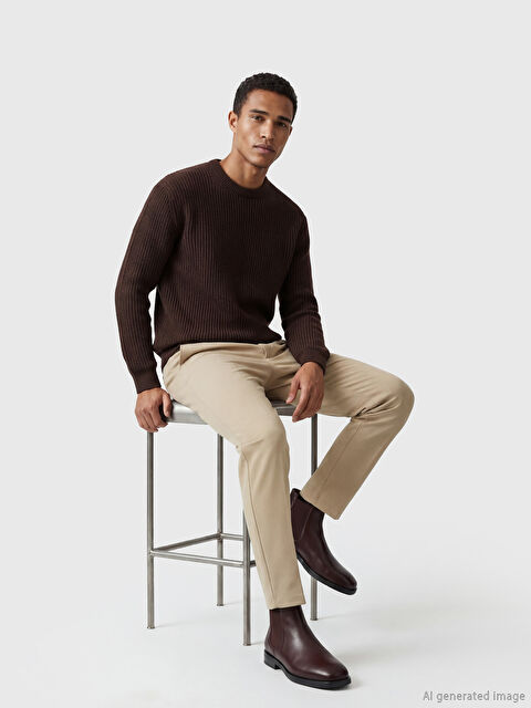 LCW Vision Bisiklet Yaka Erkek Triko Kazak - W6E318Z8-ZNT