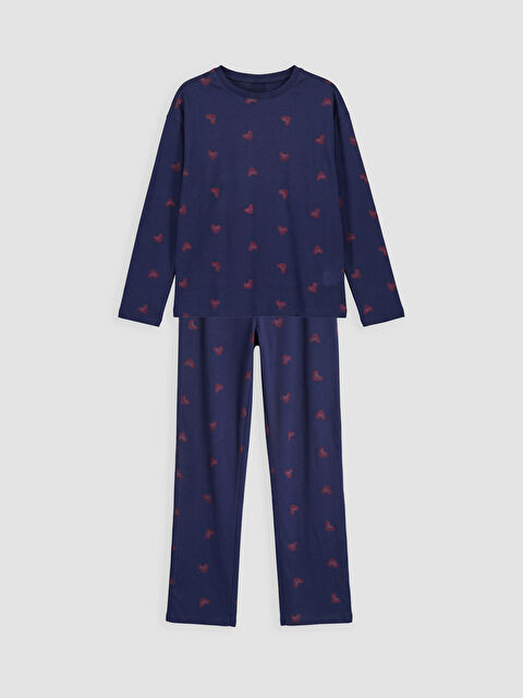LCW Kids Desenli Kız Çocuk Pijama Takımı - W6B588Z4-LSF