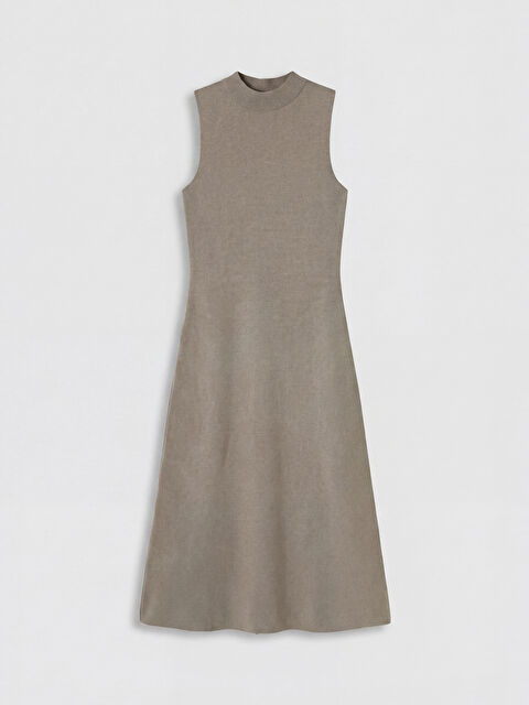 LCWAIKIKI Classic Bisiklet Yaka Bodycon Triko Elbise